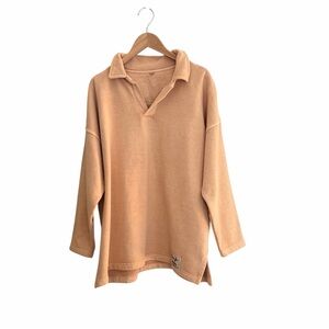 Sloppy Joe Jackie Harris Light Orange Collar 02 Oversized Rugby Sweatshirt 1